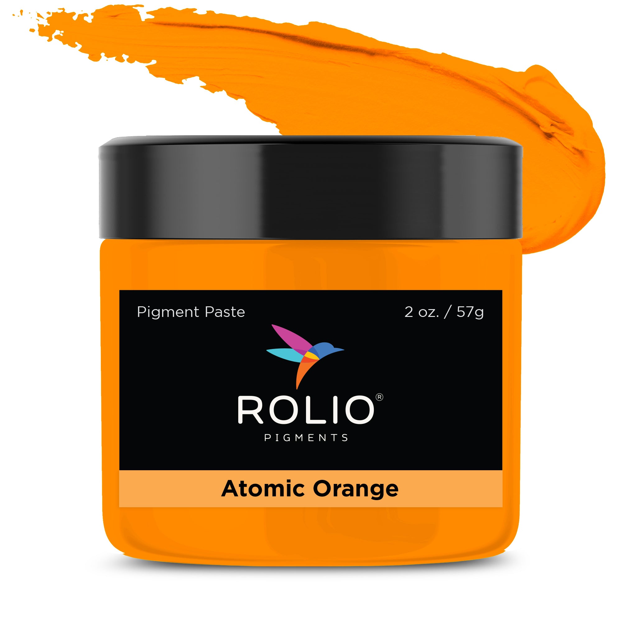 Atomic Orange Neon Pigment Paste - 2 oz.