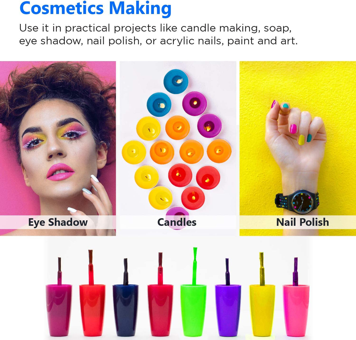 Fluorescent Powder - 3g 12 Colors Set