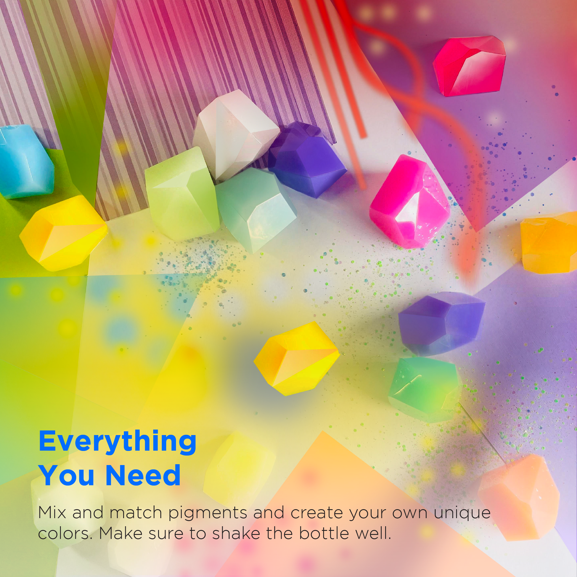 Resin Liquid Pigment - 18 Solid Colors - 0.33 oz/10 ml each