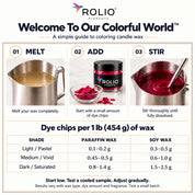 Candle Dye Chip Set - 24 Colors - 5g Jars