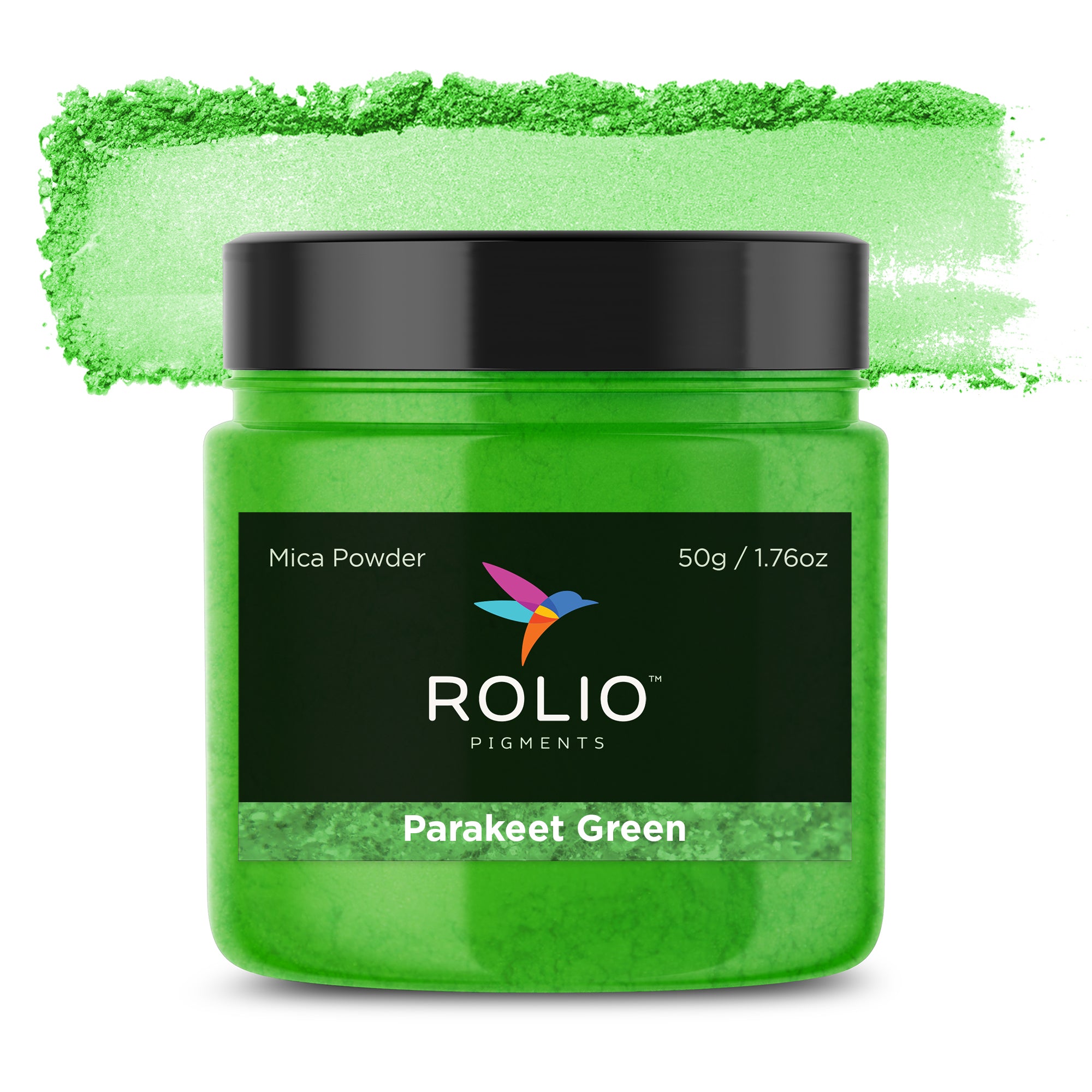 Parakeet Green 50g Mica Powder