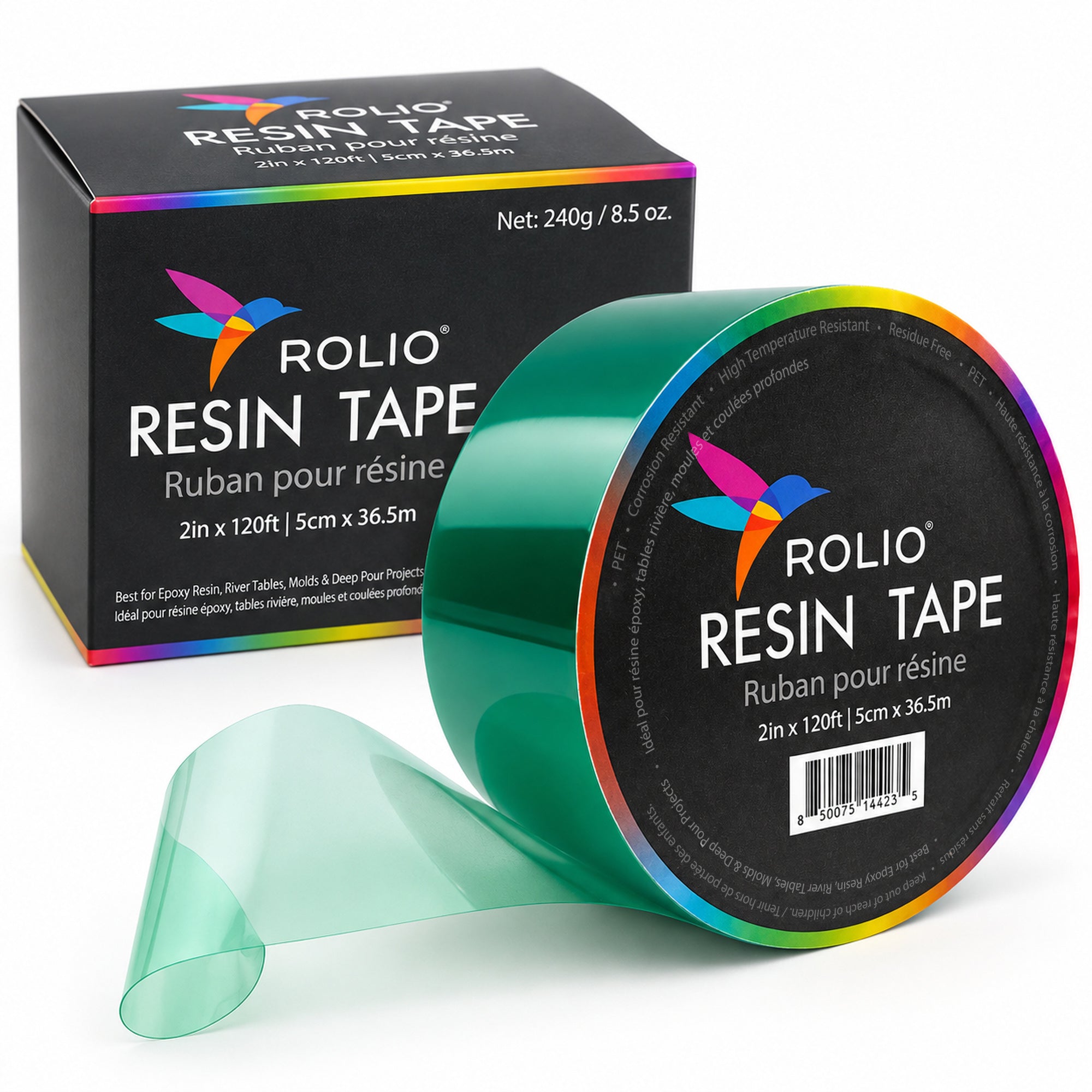 Rolio green epoxy resin tape, 2 in x 120 ft roll