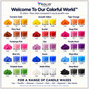 Candle Chip Dye 15 Color Set - 3g Bags