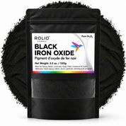 Black Iron Oxide Pigment (Fe3O4) - Cosmetic & Industrial Grade | 100g, 1 lb