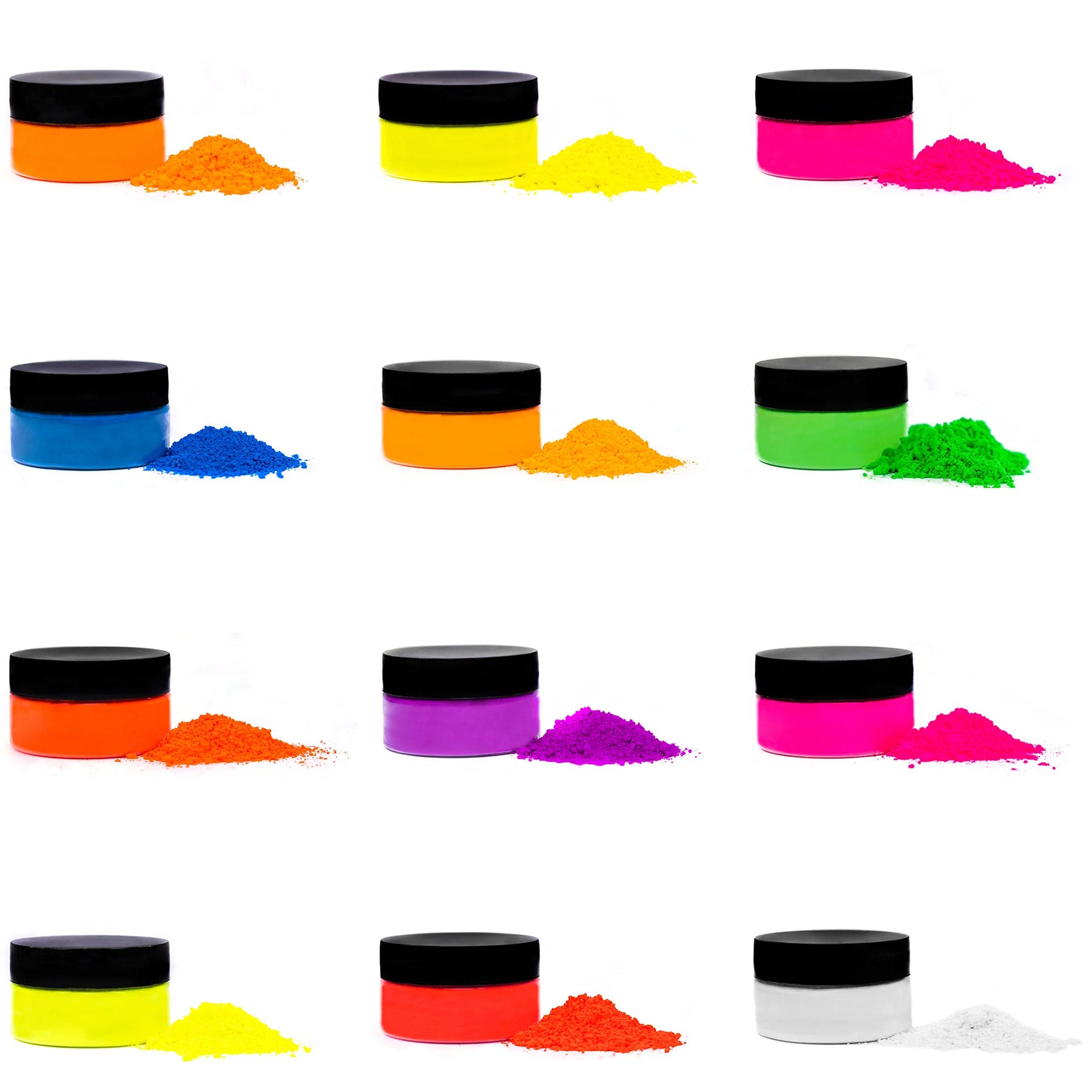 12 Colors Acrylic Luminous Fluorescent Powder Glow In the Dark Nail Art  Pigment