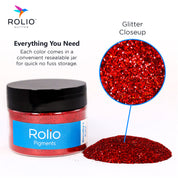 Dorothy's Ruby - Holographic Glitter - 1 Jar 28 Grams 1/64 & 1/128 Size