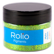 Hyla Green - Holographic Glitter - 1 Jar 28 Grams 1/64 & 1/128 Size