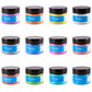 Vibrant Glitter Set 12 x 15g Colors - 1/64 & 1/128 size