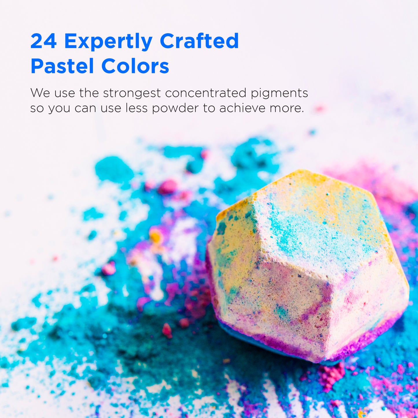 Mica Powder Pastel 24 Colors Set - 10g Jars